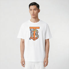 Burberry Kaos Logo Seri Huruf, Unisex, COD '"B-68
