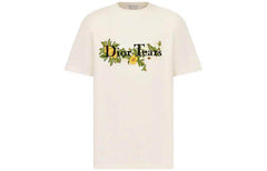 Kaos Pendek DIOR dengan Motif Gambar/Cetak, Cocok untuk Pria dan Wanita -D-08