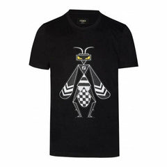 Kaos Pendek FENDI dengan Motif Gambar/Cetak, Cocok untuk Pria dan WanitaF-48
