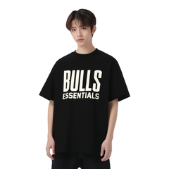 FEAR OF GOD Kaos lengan pendek original merek streetwear fashion dengan model super oversized (sangat longgar).FG-9715