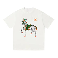 HERMES Kaos Logo Seri Huruf, Unisex '"COD '"  HE - 14
