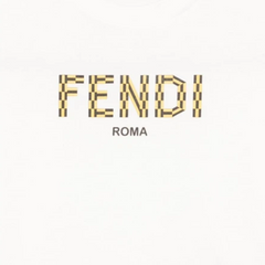 Kaos Pendek FENDI dengan Motif Gambar/Cetak, Cocok untuk Pria dan WanitaF-33