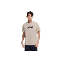 Kaos Pendek LOEWE dengan Motif Gambar/Cetak, Cocok untuk Pria dan Wanita -LE-10