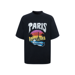 Kaos Pendek Balenciaga dengan Motif Gambar/Cetak, Cocok untuk Pria dan Wanita -BL-02