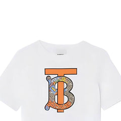 Burberry Kaos Logo Seri Huruf, Unisex, COD '"B-68