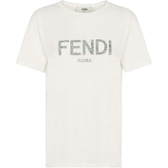 Kaos Pendek FENDI dengan Motif Gambar/Cetak, Cocok untuk Pria dan WanitaF-08