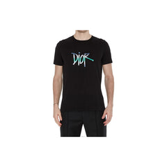 Kaos Pendek DIOR dengan Motif Gambar/Cetak, Cocok untuk Pria dan Wanita  -D-12