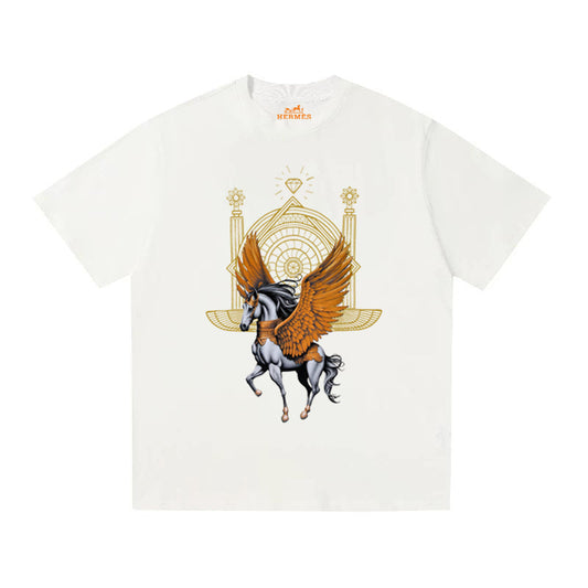 HERMES Kaos Logo Seri Huruf, Unisex '"COD '"  HE - 5