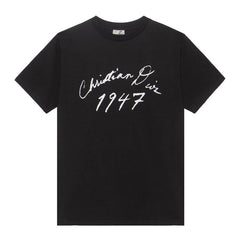 Kaos Pendek DIOR dengan Motif Gambar/Cetak, Cocok untuk Pria dan Wanita  -D-04