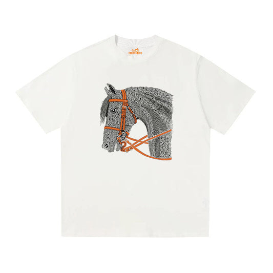 HERMES Kaos Logo Seri Huruf, Unisex '"COD '"  HE - 1