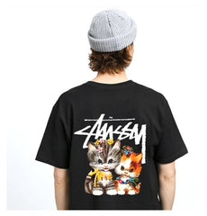 STUSSY Kaos Oversize Original - Kualitas Terbaik, Unisex, COD'-S-25