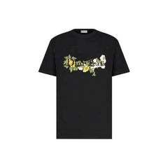 Kaos Pendek DIOR dengan Motif Gambar/Cetak, Cocok untuk Pria dan Wanita  -D-11