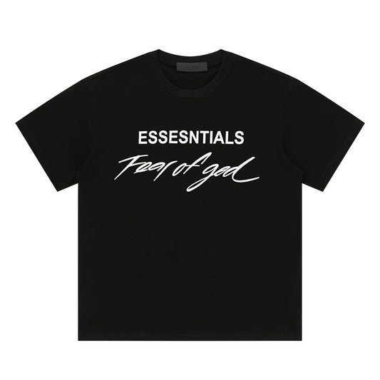 FEAR OF GOD Kaos lengan pendek original merek streetwear fashion dengan model super oversized (sangat longgar).FG-9703