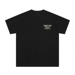 FEAR OF GOD Kaos lengan pendek original merek streetwear fashion dengan model super oversized (sangat longgar).FG-9701