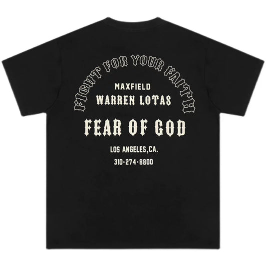 FEAR OF GOD Kaos lengan pendek original merek streetwear fashion dengan model super oversized (sangat longgar).FG-9701