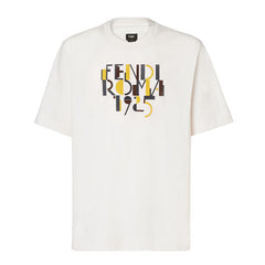 Kaos Pendek FENDI dengan Motif Gambar/Cetak, Cocok untuk Pria dan WanitaF-07