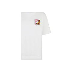 Kaos Pendek FENDI dengan Motif Gambar/Cetak, Cocok untuk Pria dan WanitaF-25