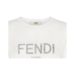 Kaos Pendek FENDI dengan Motif Gambar/Cetak, Cocok untuk Pria dan WanitaF-08