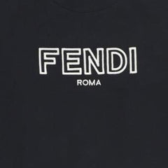Kaos Pendek FENDI dengan Motif Gambar/Cetak, Cocok untuk Pria dan WanitaF-35