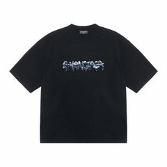 Kaos Pendek Balenciaga dengan Motif Gambar/Cetak, Cocok untuk Pria dan Wanita -BL-44