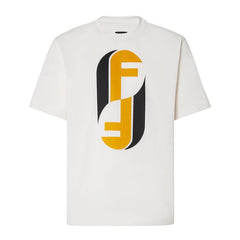 Kaos Pendek FENDI dengan Motif Gambar/Cetak, Cocok untuk Pria dan WanitaF-37