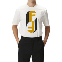 Kaos Pendek FENDI dengan Motif Gambar/Cetak, Cocok untuk Pria dan WanitaF-37