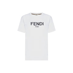 Kaos Pendek FENDI dengan Motif Gambar/Cetak, Cocok untuk Pria dan WanitaF-06
