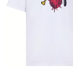 Kaos Pendek DIOR dengan Motif Gambar/Cetak, Cocok untuk Pria dan Wanita  -D-15