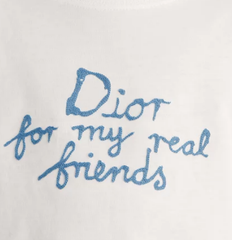 Kaos Pendek DIOR dengan Motif Gambar/Cetak, Cocok untuk Pria dan Wanita  -D-22