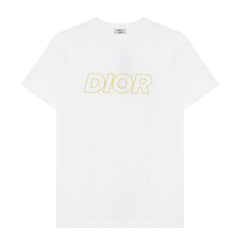 Kaos Pendek DIOR dengan Motif Gambar/Cetak, Cocok untuk Pria dan Wanita  -D-18