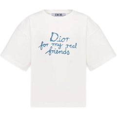 Kaos Pendek DIOR dengan Motif Gambar/Cetak, Cocok untuk Pria dan Wanita  -D-22